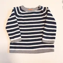 H&M ボーダー 長袖　12-18M
