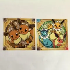 ポケモン　シールくじ　イーブイ　サンダースシャワーズブースター