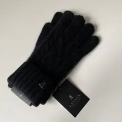 ランバンコレクション メンズ 手袋 あたたかい ブラック