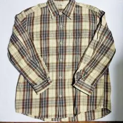 00s Uniqlo ユニクロ　コットンネルシャツ　XL チェック柄