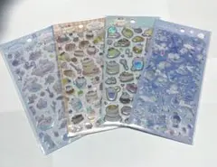 クーリア　ぷっくりシール キラキラ　シマエナガ　グリッタークリスタル　他A