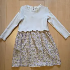 branshes 花柄 長袖ワンピース