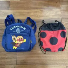 ANPANMAN アニメキャラクター リュック　てんとう虫　アンパンマン