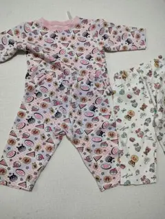 長袖アンパンパジャマセット　1セット+ズボン1枚