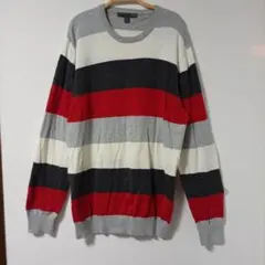 OLD NAVY ボーダー ニット セーター 長袖 マルチカラー 古着