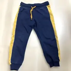 ネイビー/イエロー サイドストライプパンツ 100cm