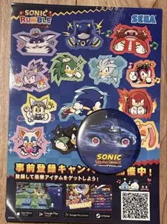 TGS2025 ソニックレーシング 缶バッジ ソニック 試遊ノベルティ　レア