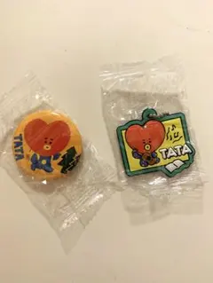 BT21 TATA  くら寿司オリジナル缶バッジ＆ラバーマスコット