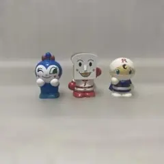 アンパンマン フィギュア 3体セット　コキンちゃん　しょくぱんまん　ロールパンナ