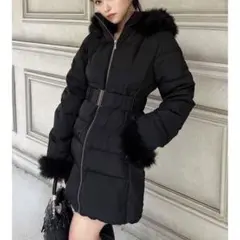 RESEEXY フード付きダウンコート