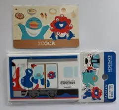大阪万博会場限定 ミャクミャク 万博記念ICOCA 合皮パスケースセット