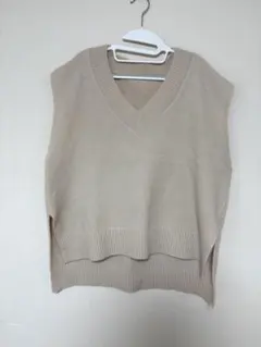 ニットロングベスト