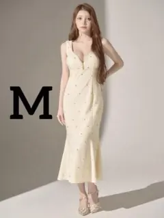 【タグ付新品未使用】ジュエルズ　ビジューマーメイドミディアムドレス