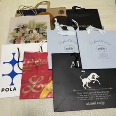 ショップ袋セット（YSL, L'Occitane, Polaなど）