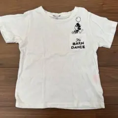 B:MING ビームス ミッキーTシャツ★110サイズ ホワイト