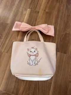 ディズニー　マリー　おしゃれキャットトートバッグとリボンセット