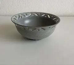 未使用】茶道具建水 花三島 はなみしま 茶器 稽古三島手 鉢 陶器
