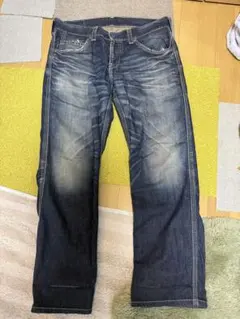 ストライクゴールド SG2105 濃紺 セルビッジデニム リジッド 赤耳 W34 