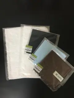 【新品・未使用品】今治産ホイップミルク&タオルハンカチ5枚セット 無地のサムネイル