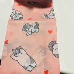 mofusand モフサンド ちびにゃん エコバッグSピンクのサムネイル