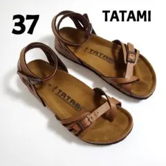 タタミ ビルケンシュトック レザー ストラップサンダル 37 24cm ブラウンのサムネイル