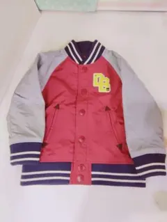 MIKI HOUSE DOUBLE.B ジャケット 100cm 赤/グレー