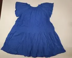 Markeys/マーキーズ 半袖 ティアードワンピース ブルー 120cm