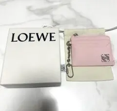 LOEWE アナグラム コインカードホルダー ピンク 美品 正規品