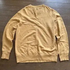 ユニクロ　綿スウェット　山吹色