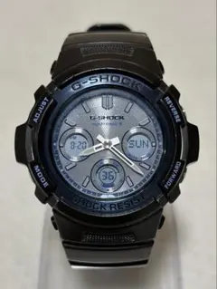 CASIO G-SHOCK AWG-M100SF 電波ソーラー ブラック×ブルー