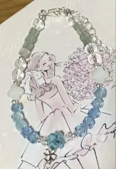 ブルーフローライト　ブレスレット