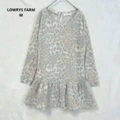 LOWRYS FARM ローリーズファーム ヒョウ柄 ペプラム チュニック Mのサムネイル