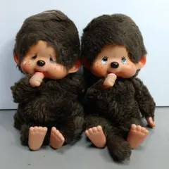 レトロ　ヴィンテージ　モンチッチ　おしゃぶり　泣き顔　ブルーアイ　カタカナタグ