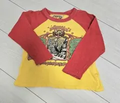 ヒスミニ HYSTERIC MINI 長袖 ロンT 100cm レッド/イエロ