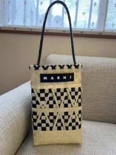 MARNI かごバッグ ベージュ/ブラック【極美品】 61pAIHJLpBL._AC_UY900_.jpg