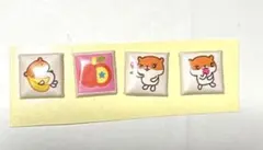 【平成レトロ】ハムスター　ぷっくりタイルシール