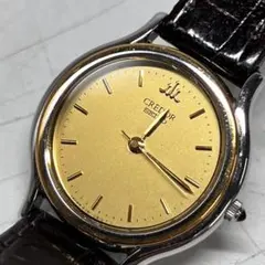 セイコー クレドール　18KT ST 4J81-0A60 ゴールド 腕時計 Seiko Credor 4J81-0A60 quartz SS stainless steel 18KT leather gold