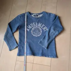 デニムブルー AMUSEMENT 長袖 110