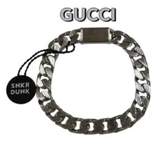 メンズ　GUCCI グッチ　喜平　チェーン　ブレスレット　銀　シルバー