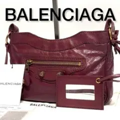 バーガンディ ショルダーバッグ