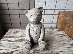 廃盤品 ワンダーデコール ガーデンオブジェ テディベア 熊 ミディアム