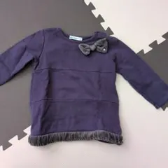 eBe パープル 長袖カットソー 100cm