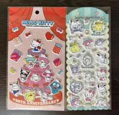 正規品　2点セット　サンリオキャラクター　ぷっくりシール　マシュマロシール　立体
