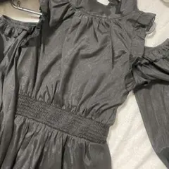 オフショルダー フリル ワンピース