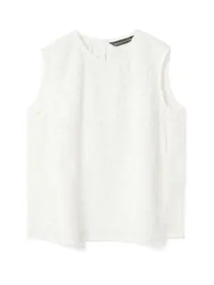 mizuiro ind ハンドカットフリルノースリーブプルオーバー