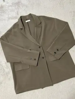flaner オリーブグリーン ダブルブレストジャケット