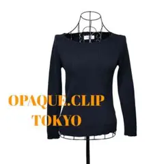 【OPAQUE.CLIP】オペークドットクリップ　カットソー　黒　スタンダード