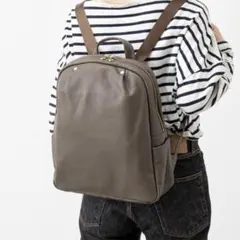 【新品未使用】ラシット オールレザー リュック トープのサムネイル