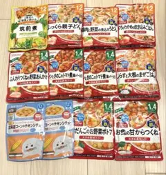 和光堂・キューピー　ベビーフード12ヶ月〜10種12食分セット