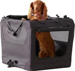 Amazonベーシック ペットキャリー 折りたたみ式旅行用クレート 犬猫用